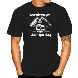 T-shirt de Pirate Rhum "ajoutez du Rhum et je deviens un pirate" !