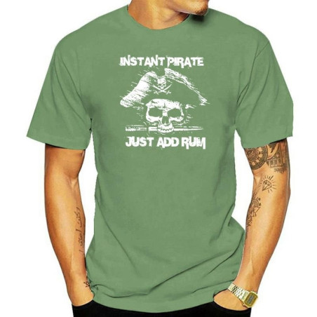 T-shirt de Pirate Rhum "ajoutez du Rhum et je deviens un pirate" !