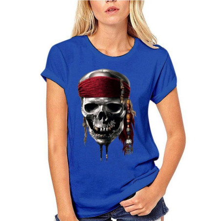 T-shirt Pirate Jolly Rogers manches courtes col rond Homme et Femmes!