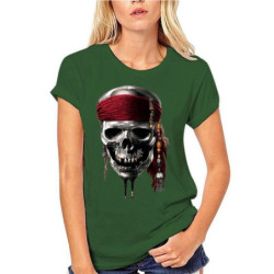 T-shirt Pirate Jolly Rogers manches courtes col rond Homme et Femmes!