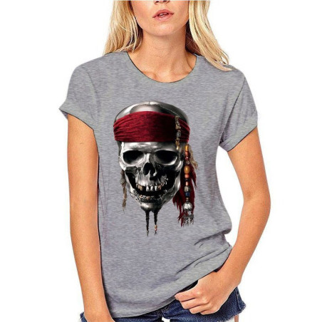 T-shirt Pirate Jolly Rogers manches courtes col rond Homme et Femmes!