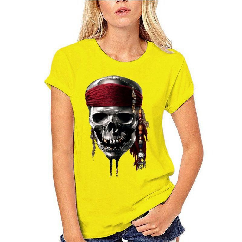 T-shirt Pirate Jolly Rogers manches courtes col rond Homme et Femmes!