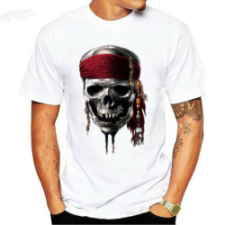 T-shirt Pirate Jolly Rogers manches courtes col rond Homme et Femmes!