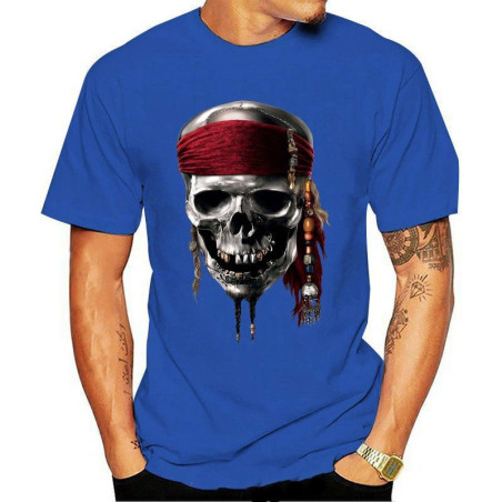 T-shirt Pirate Jolly Rogers manches courtes col rond Homme et Femmes!