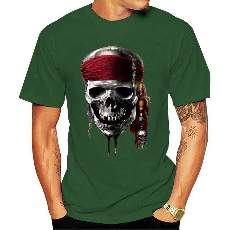 T-shirt Pirate Jolly Rogers manches courtes col rond Homme et Femmes!