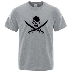 T-shirt de Pirates Logo Jolly rogers à manches courtes et col rond !