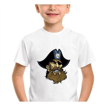 T-shirt de Pirates enfant à manches courtes et col rond pour garcon !