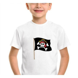T-shirt de Pirates enfant à manches courtes et col rond pour garcon !