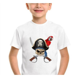 T-shirt de Pirates enfant à manches courtes et col rond pour garcon !