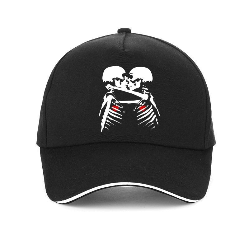 Casquette tête de mort squelette amoureux - 7 modèles au choix !