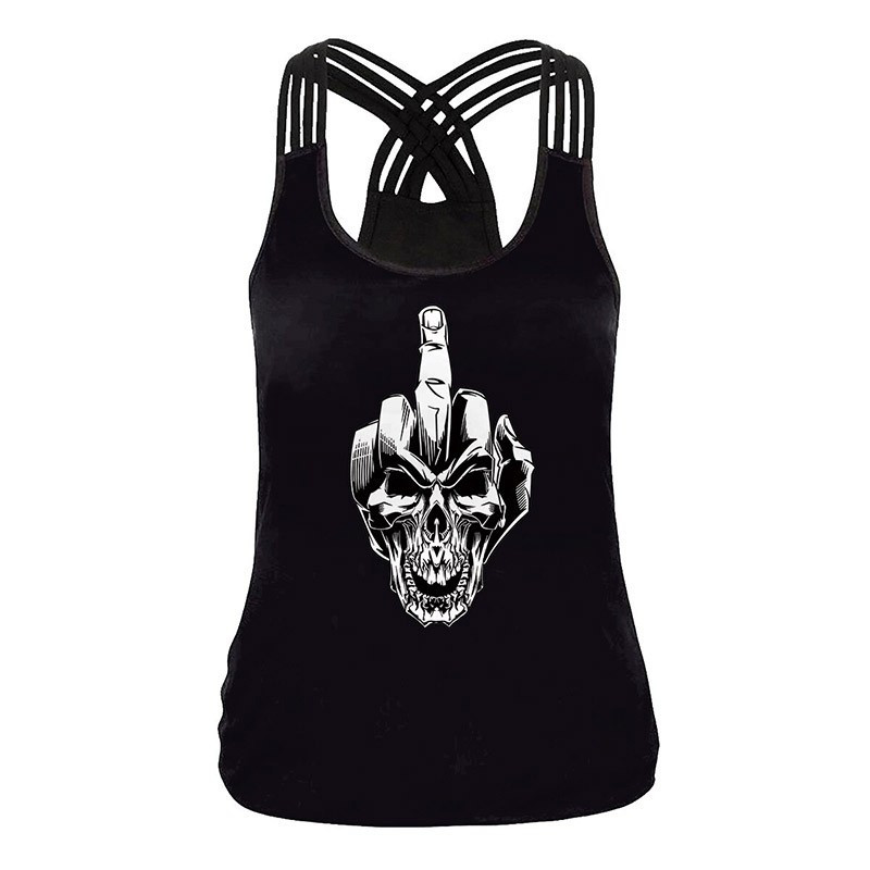 Débardeur tête de mort Santa Muerte Gothique - imprimés au choix !