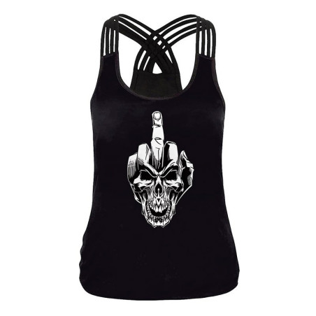 Débardeur tête de mort Santa Muerte Gothique - imprimés au choix !