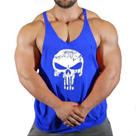 Débardeur tête de mort Bodybuilding pour homme