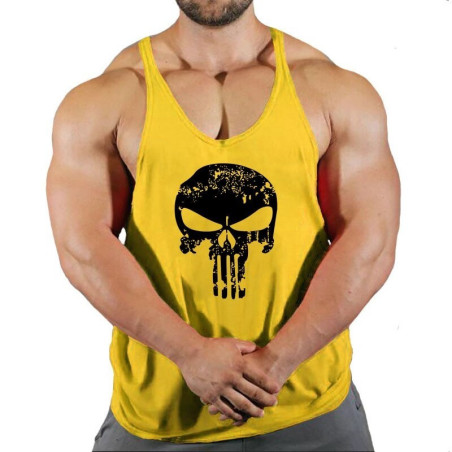 Débardeur tête de mort Bodybuilding pour homme