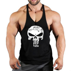 Débardeur tête de mort Bodybuilding pour homme