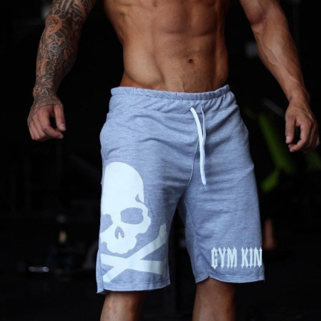 Short de Fitness à motif tête de mort Gym King pour homme
