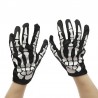 Paire de gants main squelette pour homme ou femme idéal pour halloween