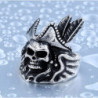 Bague de Pirate avec chapeau de pirate en acier