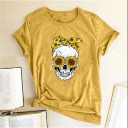 T Shirt Tete de Mort Femme