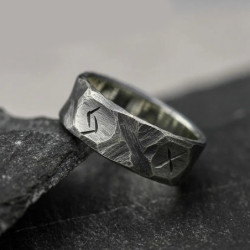 Bague Viking en acier inoxydable modèle 1