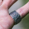 Magnifique bague boussole Viking vintage