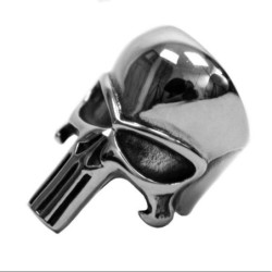 Bague Tete de Mort Punisher pour homme