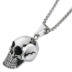 Collier Tete de Mort Homme