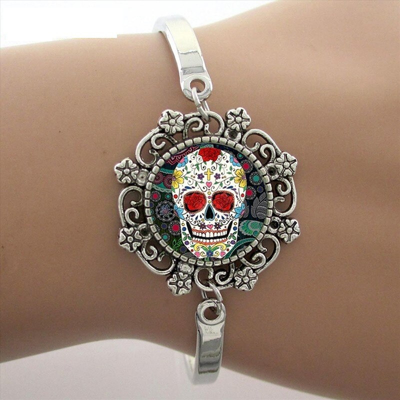 Bracelet Tête de Mort Mexicaine pour femme