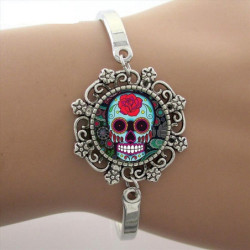 Bracelet Tête de Mort Mexicaine pour femme