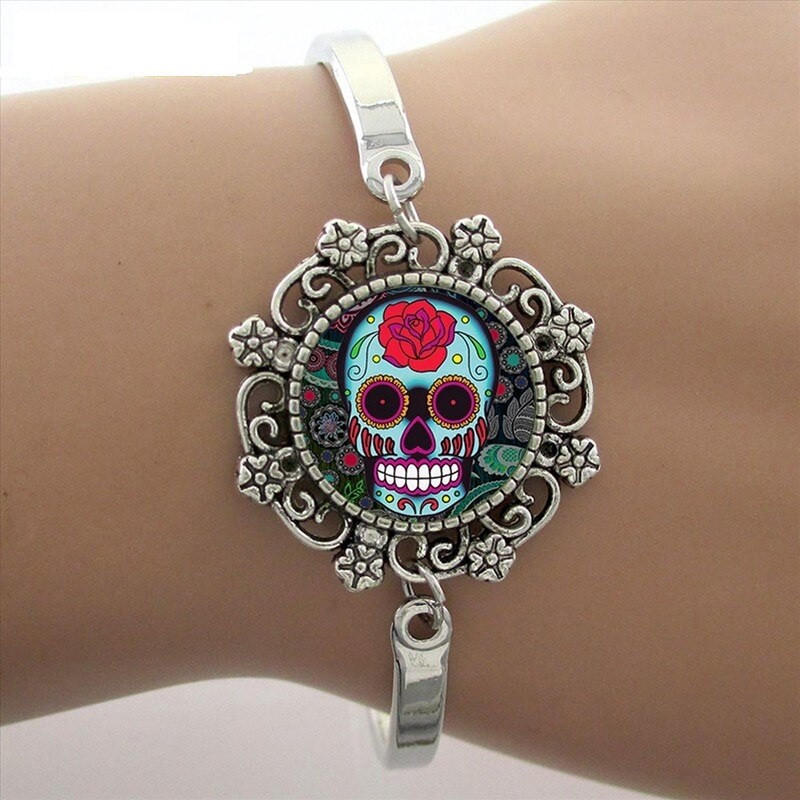 Bracelet Tête de Mort Mexicaine pour femme