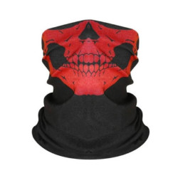 Foulard Motard Tete de Mort - Tour de Cou Tete de Mort Glacial