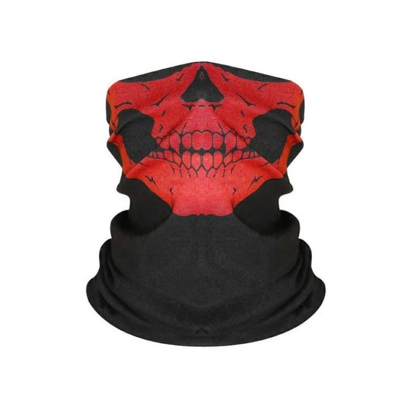 Foulard Motard Tete de Mort - Tour de Cou Tete de Mort Glacial