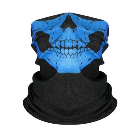 Foulard Motard Tete de Mort - Tour de Cou Tete de Mort Glacial