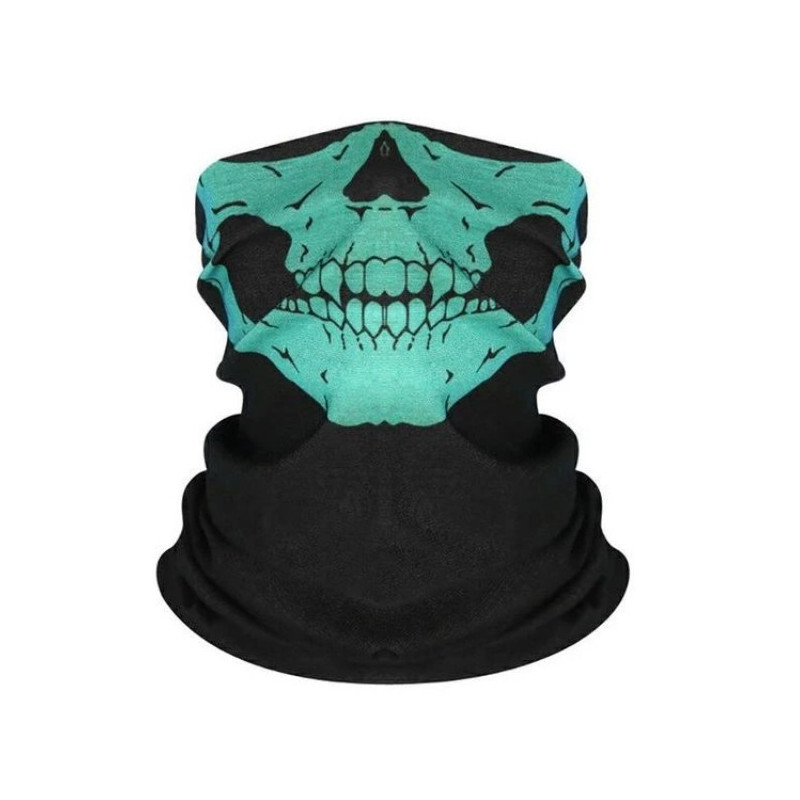 Foulard Motard Tete de Mort - Tour de Cou Tete de Mort Glacial