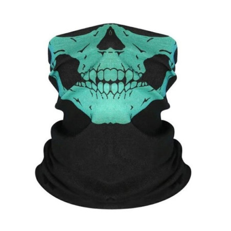 Foulard Motard Tete de Mort - Tour de Cou Tete de Mort Glacial