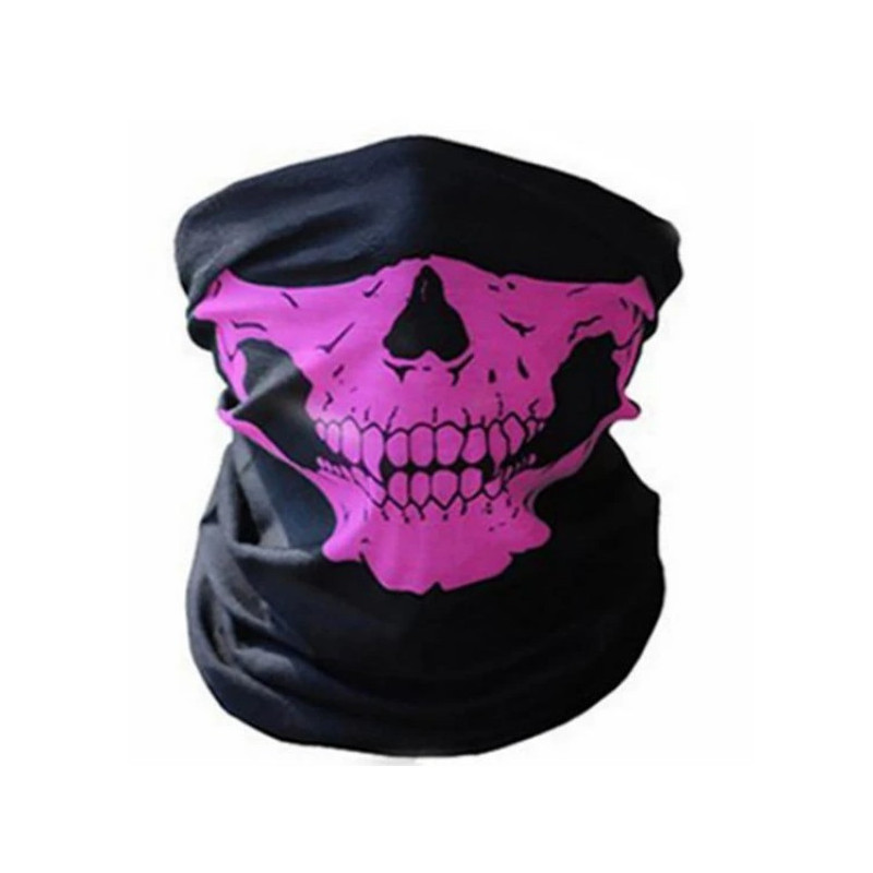 Foulard Motard Tete de Mort - Tour de Cou Tete de Mort Glacial