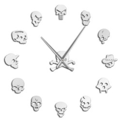 Horloge Géante Murale Tête de Mort