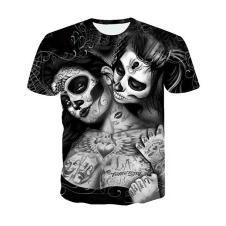 T shirt Calaveras Tête de Mort