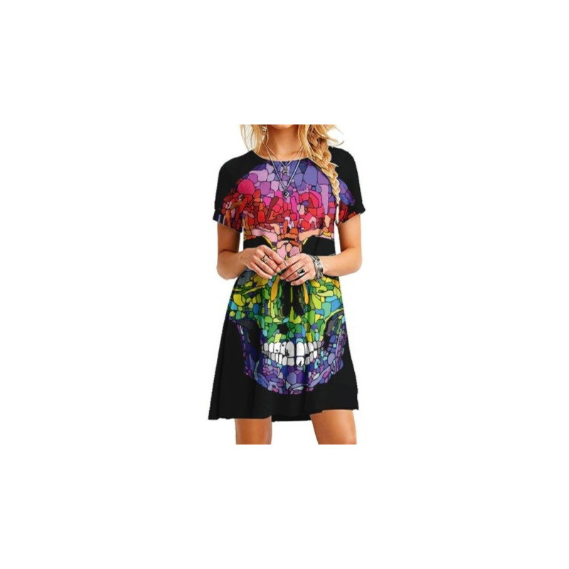 Robe Tête de Mort Crâne Mexicain Coloré - 7 modèles au choix !