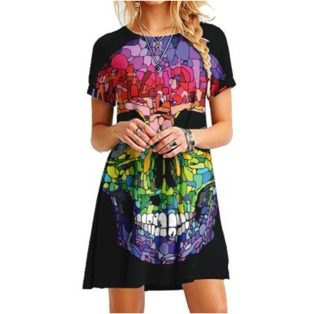 Robe Tête de Mort Crâne Mexicain Coloré - 7 modèles au choix !