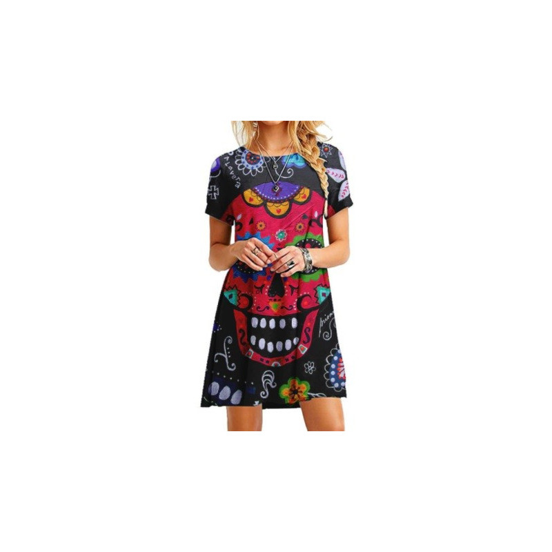 Robe Tête de Mort Crâne Mexicain Coloré - 7 modèles au choix !
