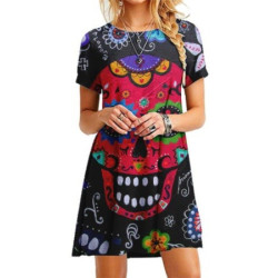 Robe Tête de Mort Crâne Mexicain Coloré - 7 modèles au choix !
