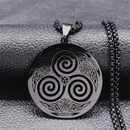 Collier Viking en acier inoxydable - modèle 2