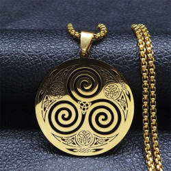 Collier Viking en acier inoxydable - modèle 3