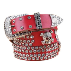Ceinture Strass Tête de Mort