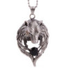 Collier Loup  en acier inoxydable vue complète