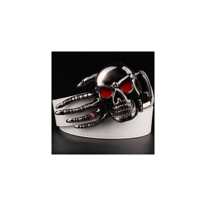 Ceinture Tête de Mort Main du Diable Main Squelette