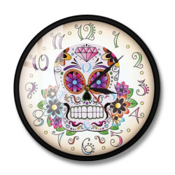 Horloge Tête de Mort Crâne Mexicain