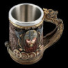 Chopes viking Tankard Viking en résine 600ml vue dessus