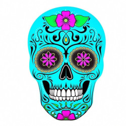 Autocollant tête de mort mexicaine : 5 modèles en 5 tailles